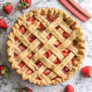 Easy Strawberry Rhubarb Pie Recipe