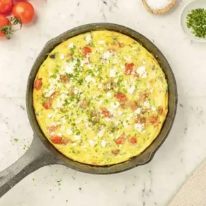 Easy Tomato Frittata with Feta