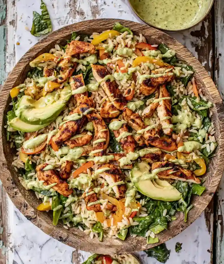 Flavorful Pesto Chicken Orzo Salad