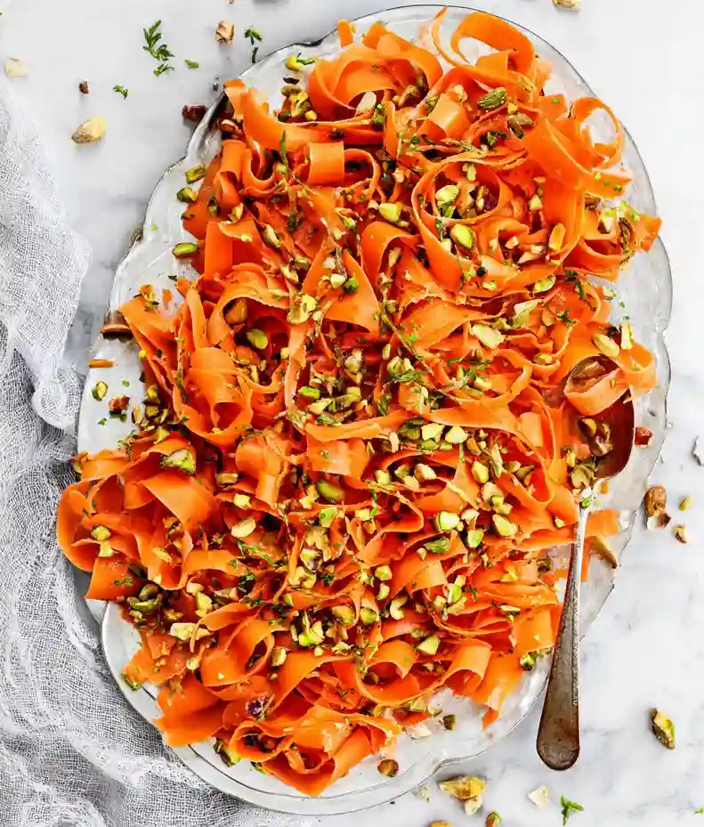 Fresh Carrot Ribbon Salad Recipe