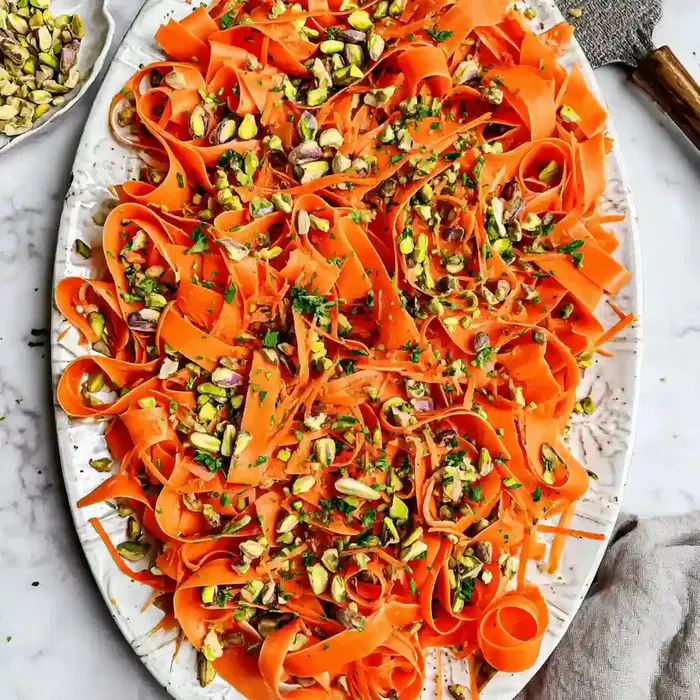 Fresh Carrot Ribbon Salad Recipe