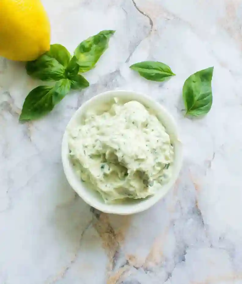 Fresh Garlic Basil Mayonnaise Recipe