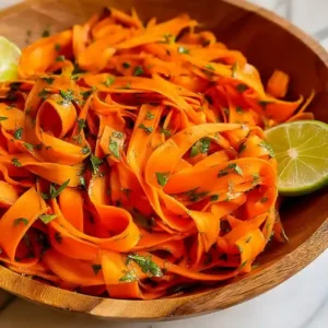 Fresh Mediterranean Carrot Ribbon Salad