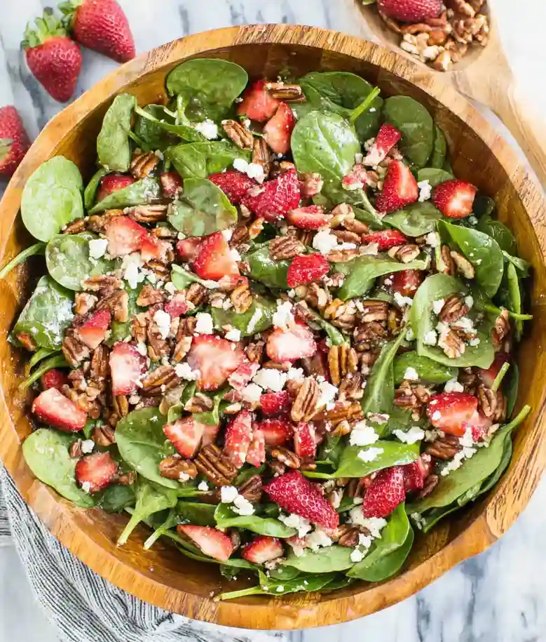 Fresh Spinach Strawberry Salad Recipe