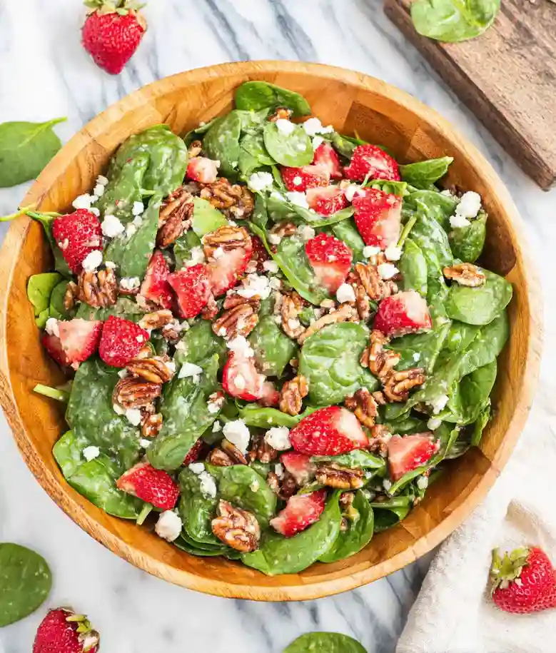 Fresh Spinach Strawberry Salad Recipe