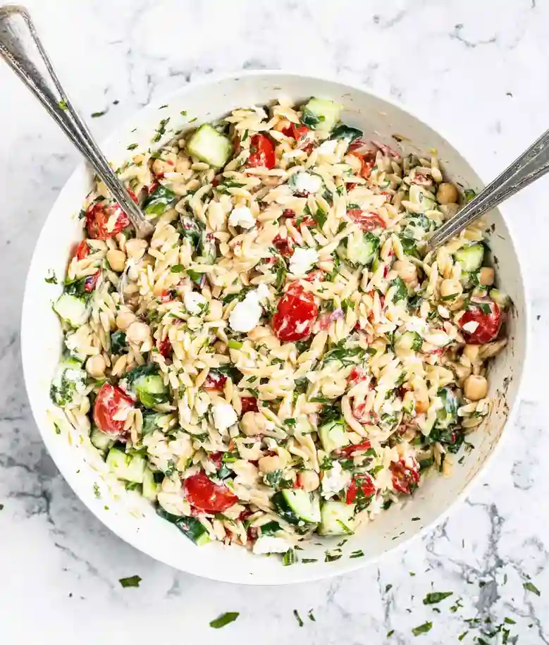 Fresh Summer Orzo Pasta Salad