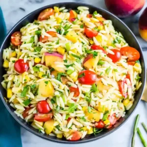 Fresh Summer Vegetable Orzo Salad