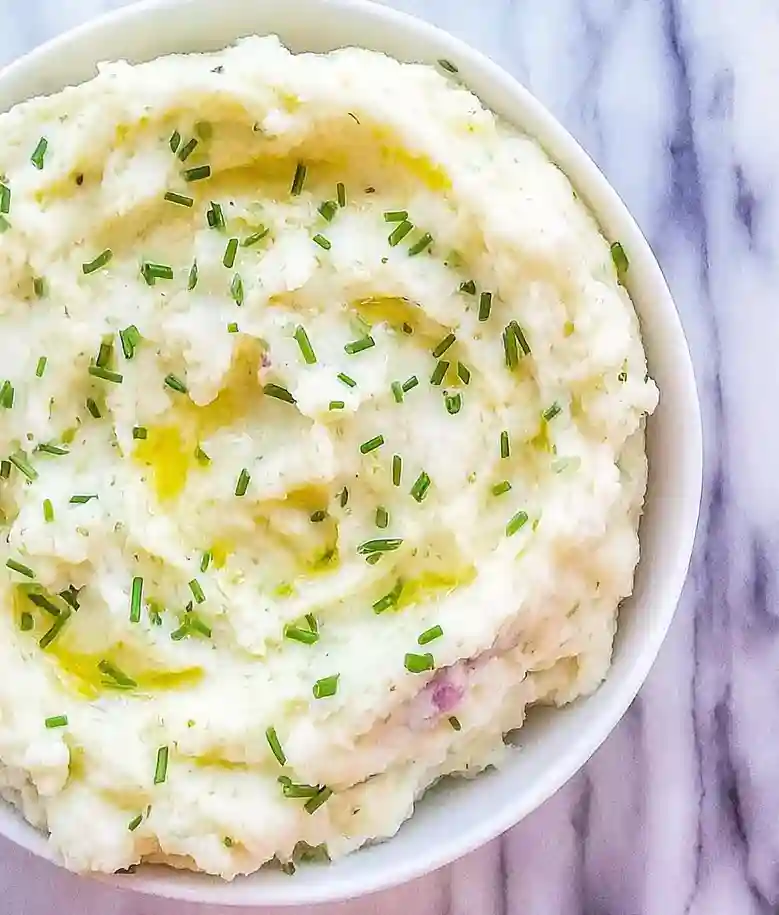 Garlic Parmesan Red Mashed Potatoes