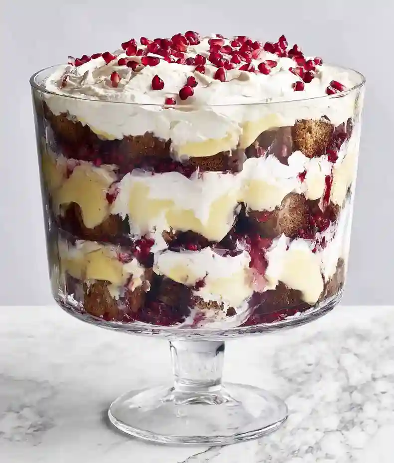 Gingerbread Trifle with Lemon Curd