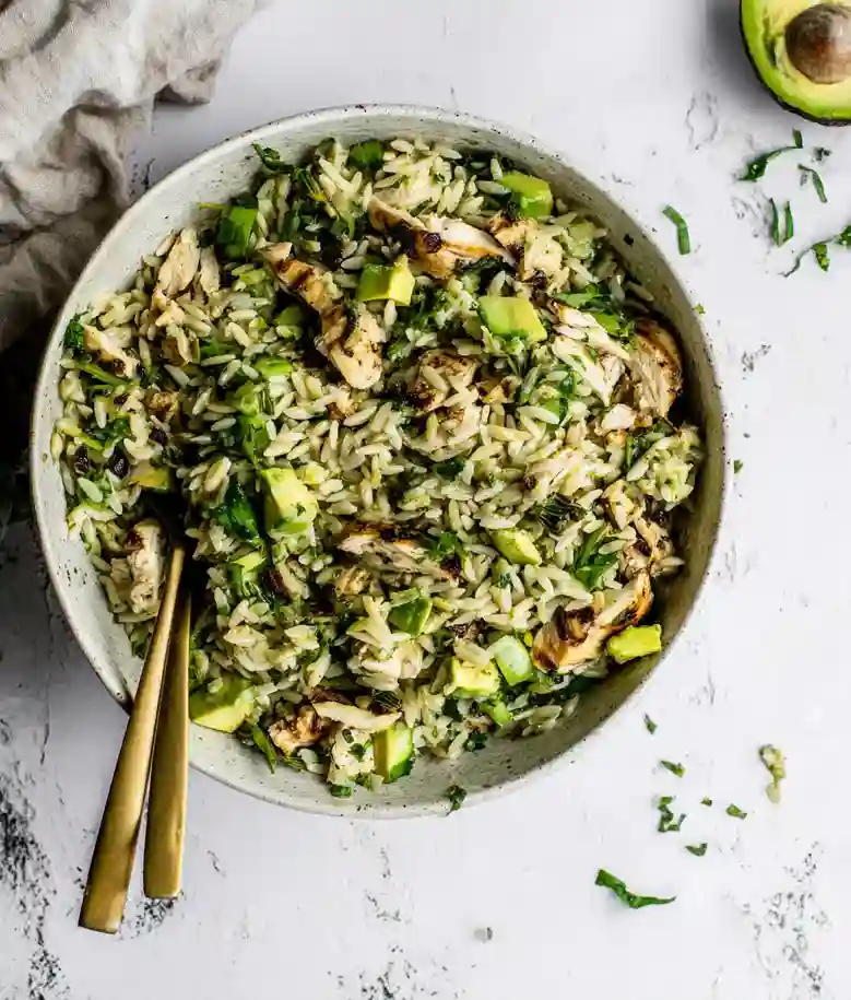 Grilled Chicken Orzo Salad Recipe