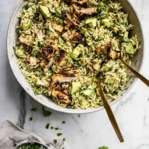 Grilled Chicken Orzo Salad Recipe