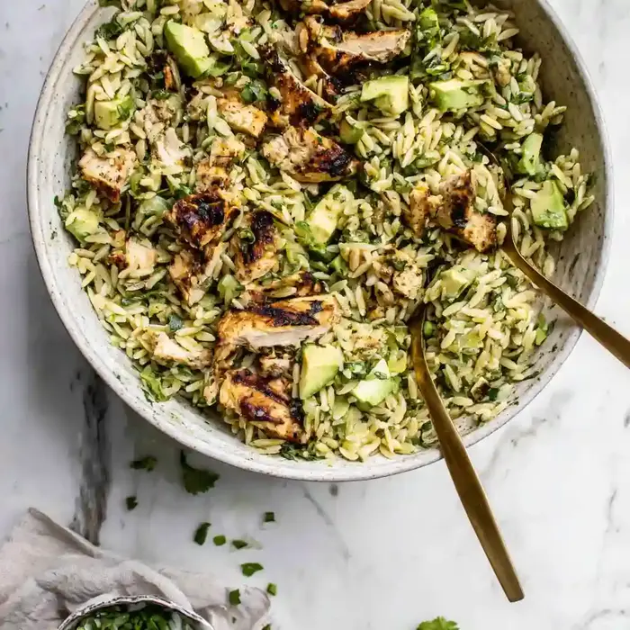 Grilled Chicken Orzo Salad Recipe