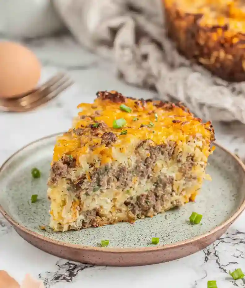 Hash Brown Crusted Quiche Recipe