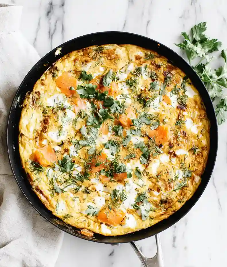 Healthy Smoked Salmon Frittata Recipe
