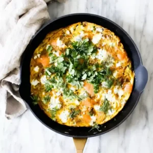 Healthy Smoked Salmon Frittata Recipe