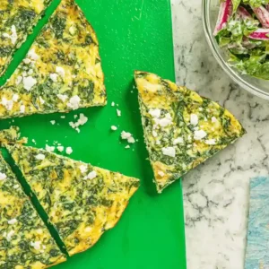 Healthy Spinach Frittata with Feta