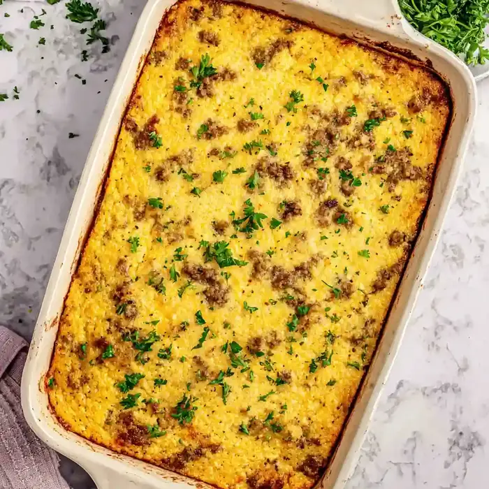 Hearty Grits and Sausage Casserole