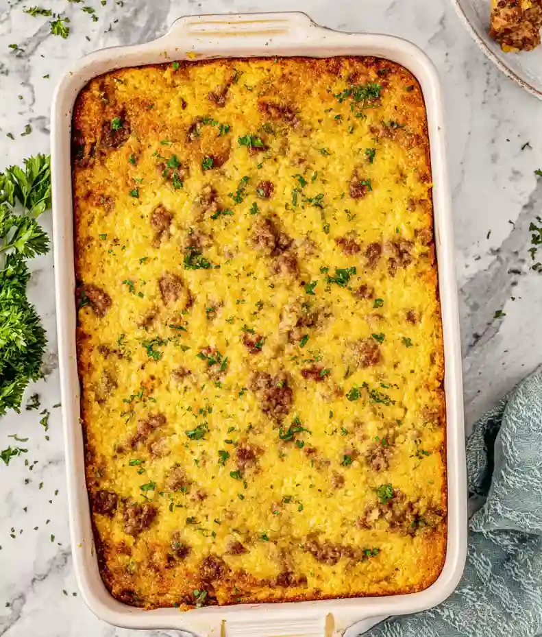 Hearty Grits and Sausage Casserole