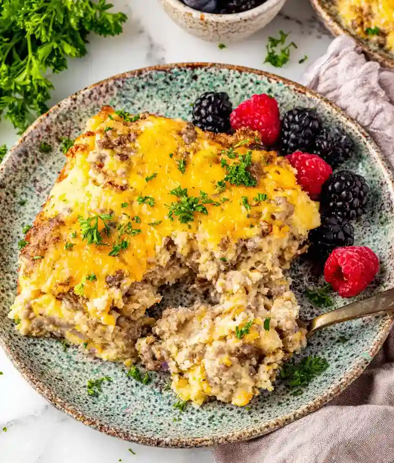 Hearty Grits and Sausage Casserole