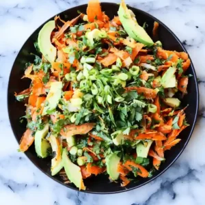 Herbed Carrot Salad with Avocado
