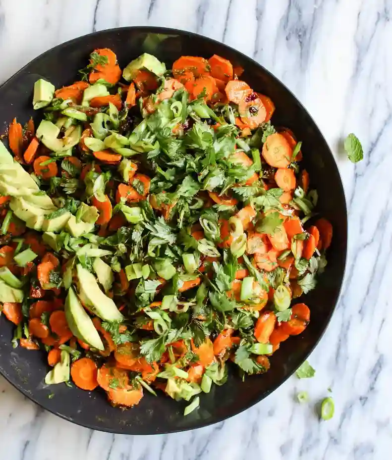 Herbed Carrot Salad with Avocado