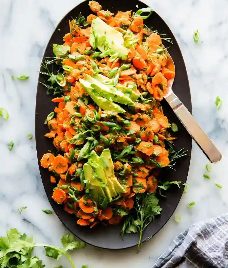 Herbed Carrot Salad with Avocado