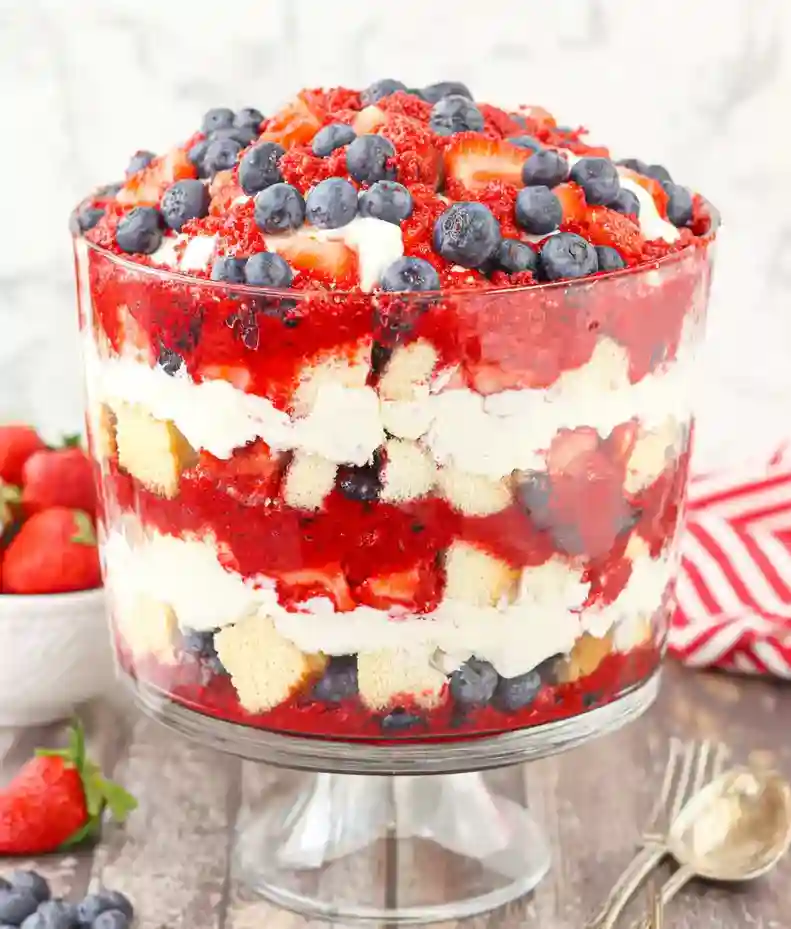 Irresistible Red Velvet Berry Trifle