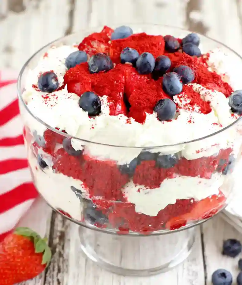 Irresistible Red Velvet Berry Trifle