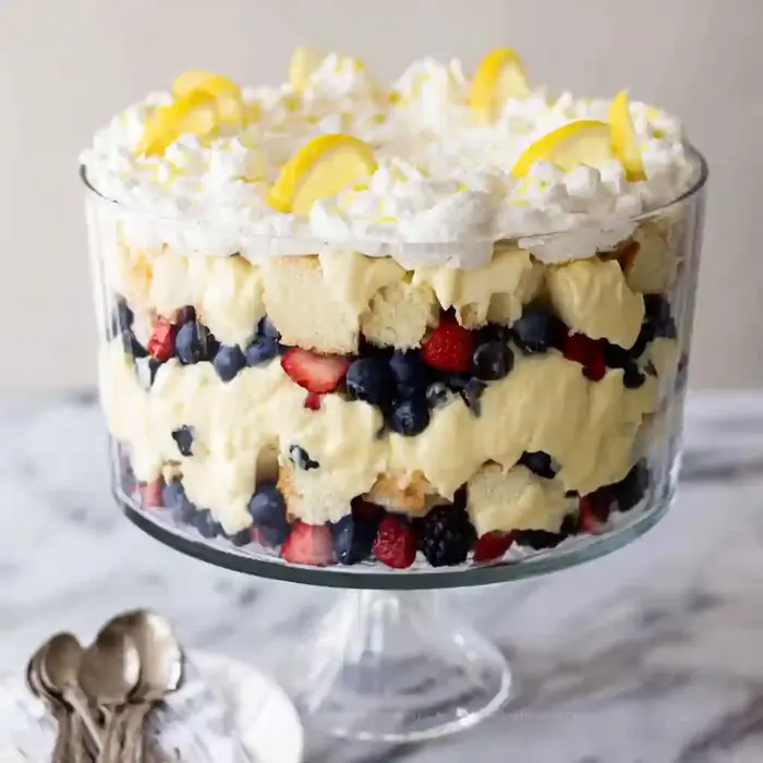 Lemon Berry Trifle Dessert Recipe