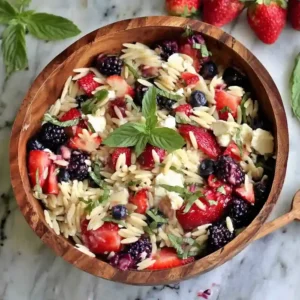 Light Mixed Berry Caprese Salad
