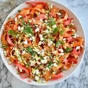 Mediterranean Carrot Ribbon Salad