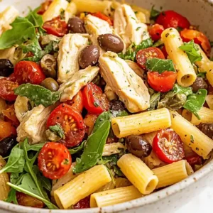 Mediterranean Chicken Pasta Salad