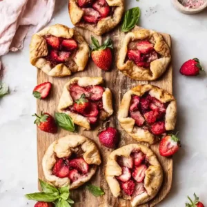 Mini Strawberry Basil Galettes