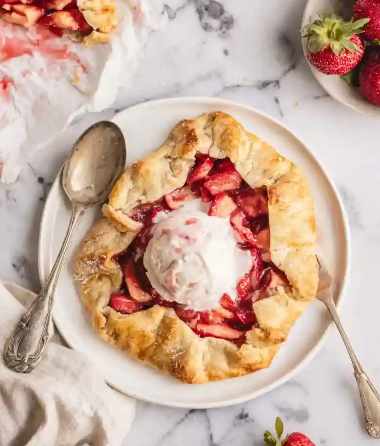 Mini Strawberry Basil Galettes