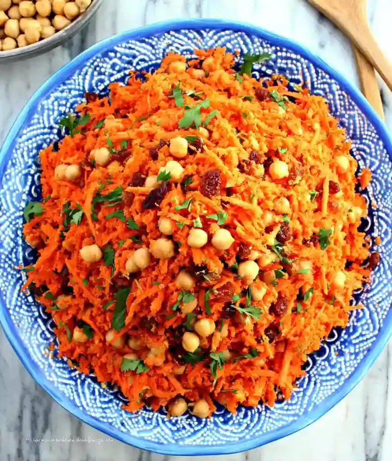 Moroccan Carrot Chickpea Salad Recipe