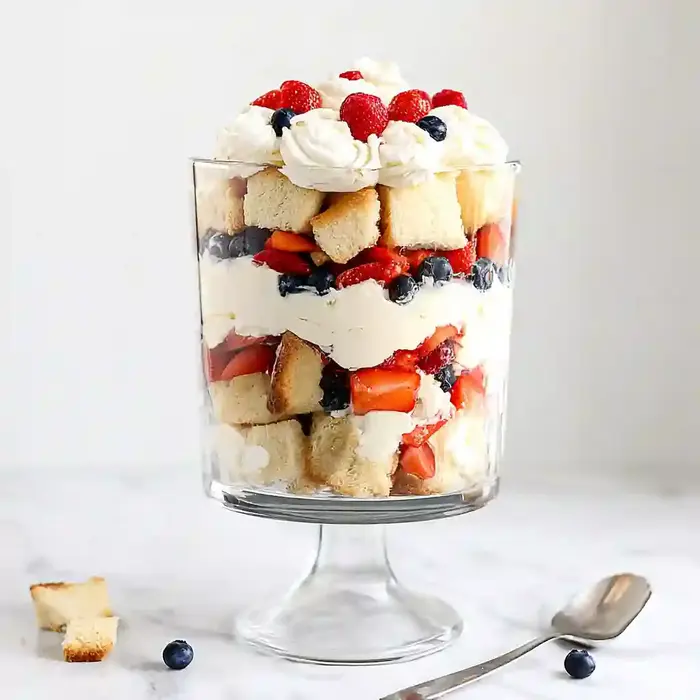 No Bake Cheesecake Berry Trifle