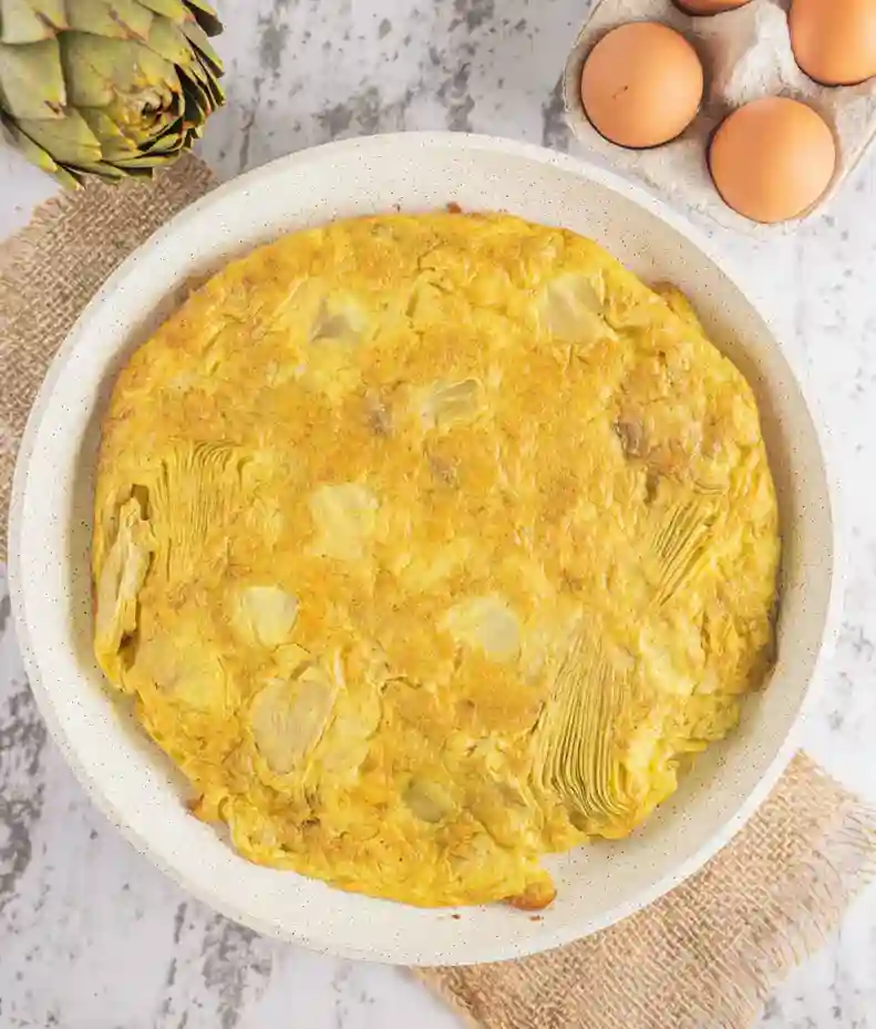 Quick and Easy Artichoke Frittata
