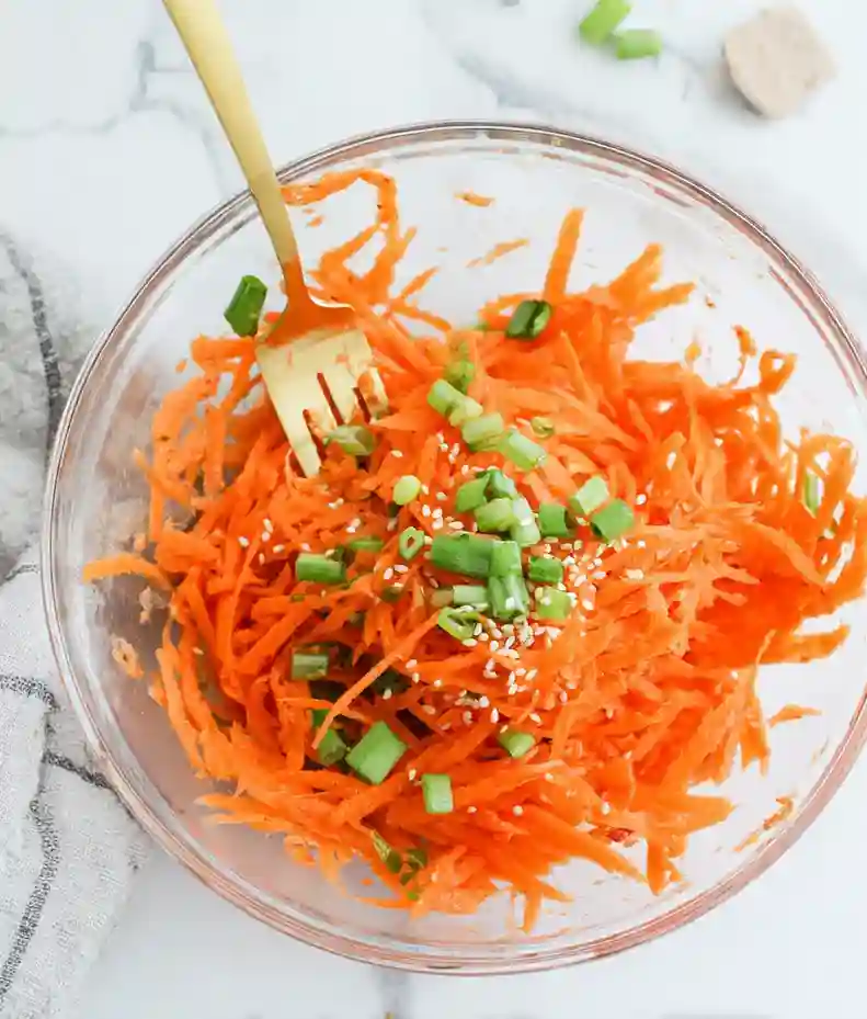 Quick Ginger Soy Carrot Salad