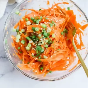 Quick Ginger Soy Carrot Salad