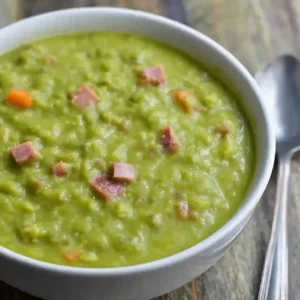 Quick Green Pea Soup With Ham