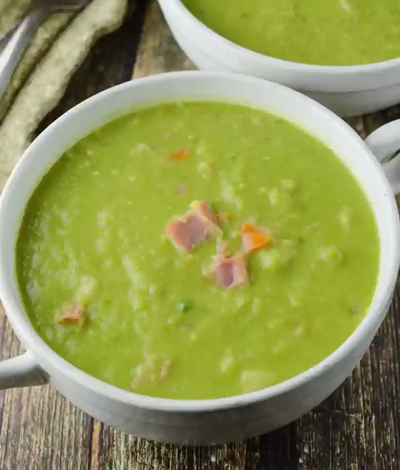 Quick Green Pea Soup With Ham