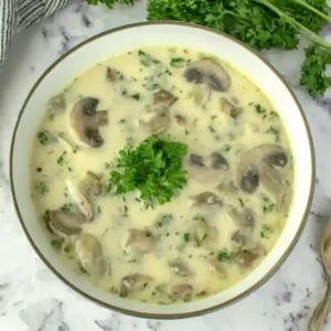 quick ham mushroom soup recipe