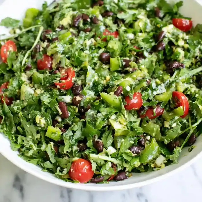 Quick Mediterranean Black Bean Salad