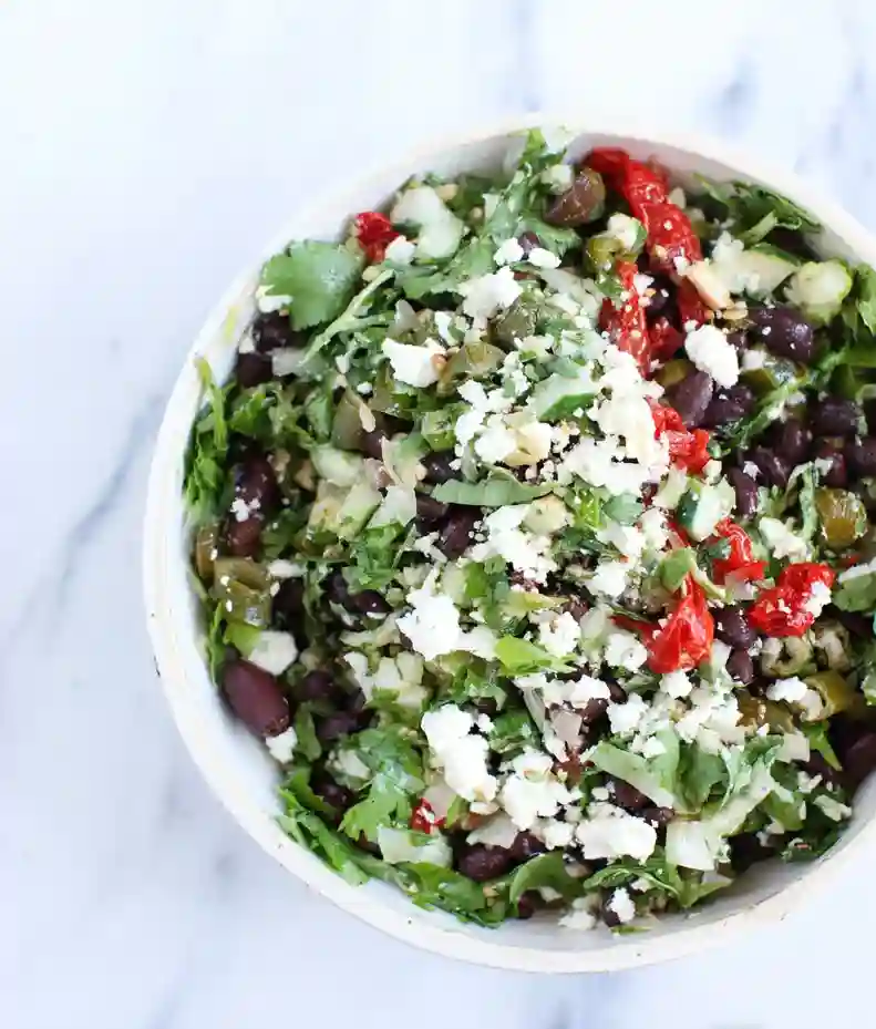 Quick Mediterranean Black Bean Salad