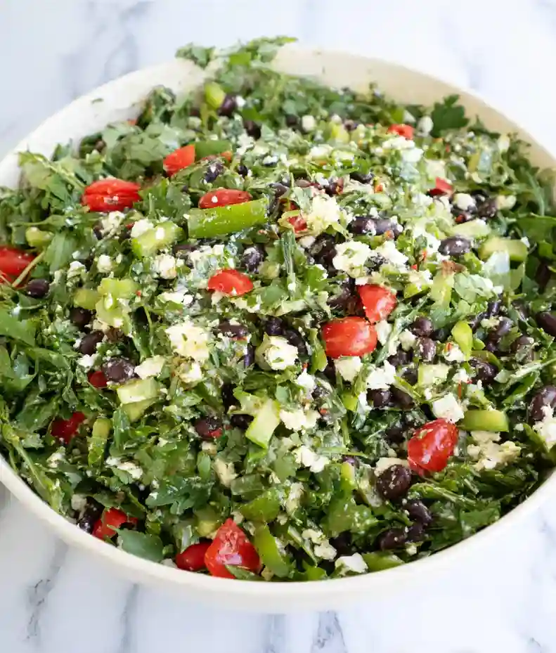 Quick Mediterranean Black Bean Salad