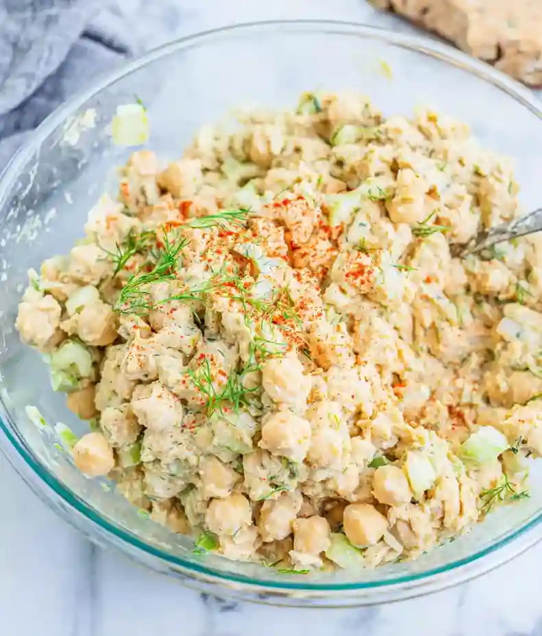 Quick Smashed Chickpea Salad Recipe