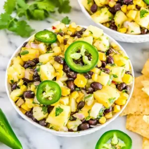 Refreshing Black Bean Pineapple Salsa