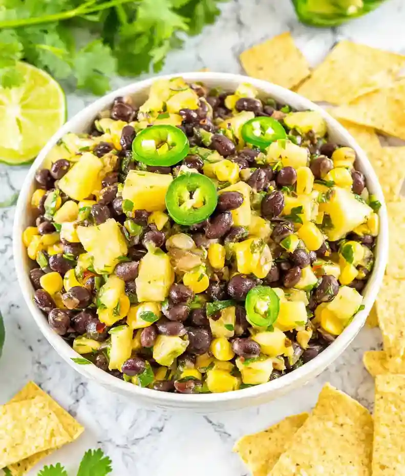 Refreshing Black Bean Pineapple Salsa