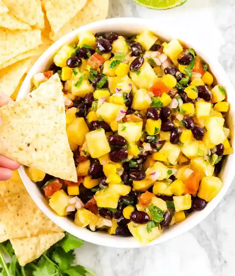 Refreshing Black Bean Pineapple Salsa
