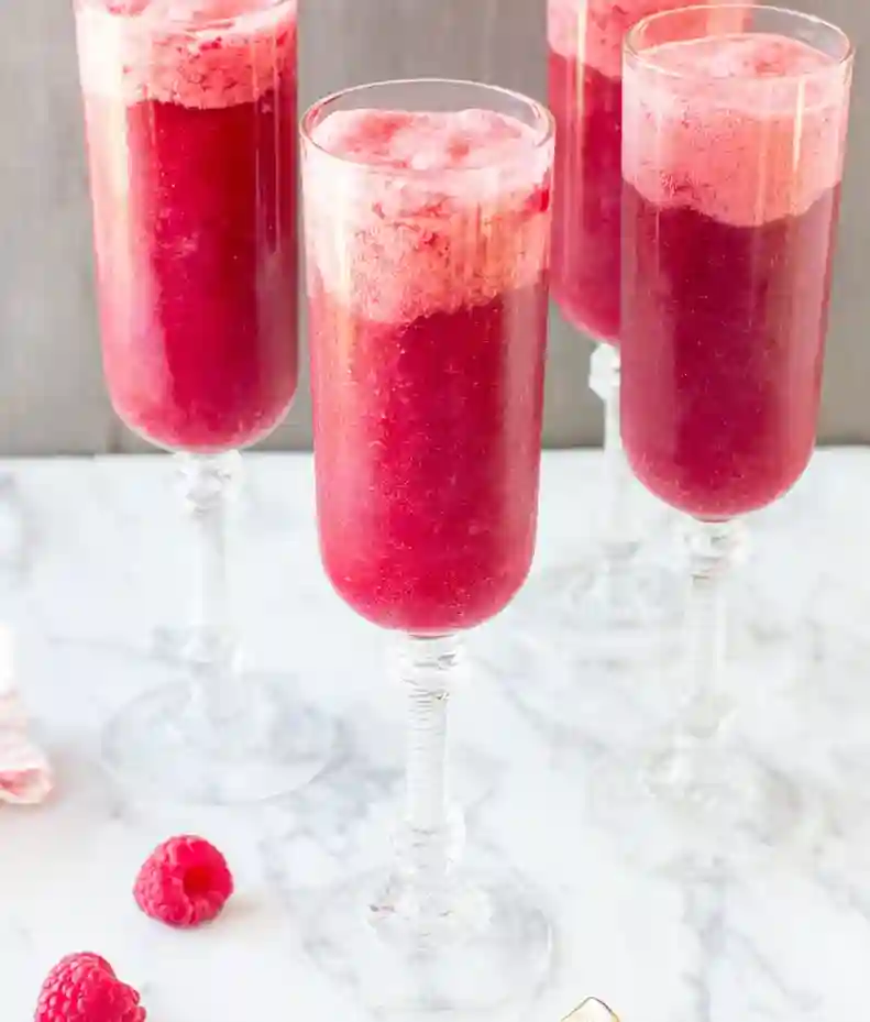 Refreshing Raspberry Mimosas Recipe